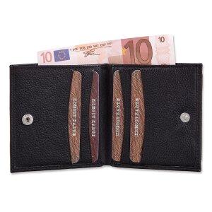 Portemonnaie/Geldb&ouml;rse  schwarz ,Echtleder ,Tillberg ,Querformat ,robust, qualitativ hochwertig,