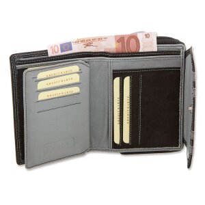Tillberg ladies wallet made from real leather 11x13x3cm
