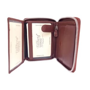 Tillberg wallet made from real nappa leather with all around zipper