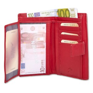 Tillberg ladies wallet made from real nappa leather 9,5x16x2 cm
