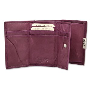 Tillberg ladies wallet made from real nappa leather 8 cm x 10,5 cm x 2,5 cm
