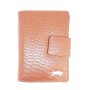 Wallet in croco look, real leather, robust, high quality