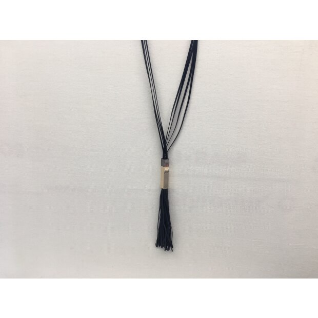 Leatherband necklace black