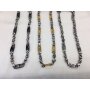 Stainless steel necklace 55 cm long 1 cm wide