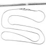 Stainless steel necklace 55 cm long 0,09 cm wide