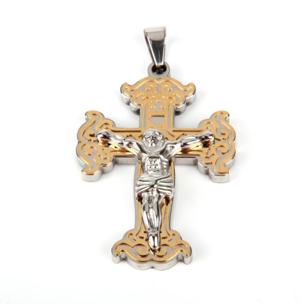 Cross pendant made from stainless steel