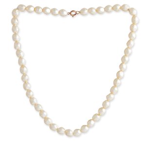 Venture, for ladies, pearl chain, cream rose, uneven...