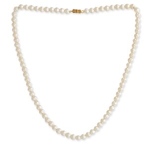 Venture women bead necklace pearls jewelry brass beads 48...