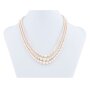 Perlenkette fr Damen von Venture, cream rose, dreireihig, Kunststoff, Gesamtl&auml;nge 44,5cm 052-06-12