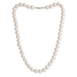 Venture Damen Perlenkette Perlenschmuck Messing Perle 60...