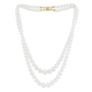 Glass bead chain for ladies by Venture, length 47cm,...