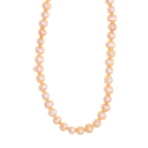 S&uuml;&szlig;wasser Perlenkette mit Magnetverschlu&szlig;  45cmX4-5mm     01101236-1