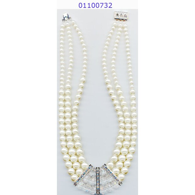 Perlenkette mit Glasssteinen