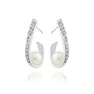 Perlen Ohrringe strass steine