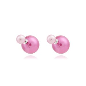 Ohrring mit Perlen Pink