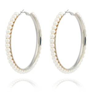 Metal Clutchless Earring, pearls, Tillberg Design, for...