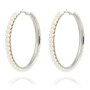 Metal Clutchless Earring, pearls, Tillberg Design, for Women, cream white