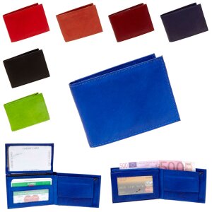 Wallet made from real leather 7,5 cm x 10 cm x 1 cm