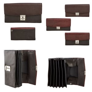 Waiter purse genuine leather 18,5LX10,5HX2,5W # 123