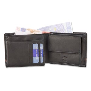 Surjeet Reena wallet made from real leather 9,5 cm x 12 cm x 1,5 cm