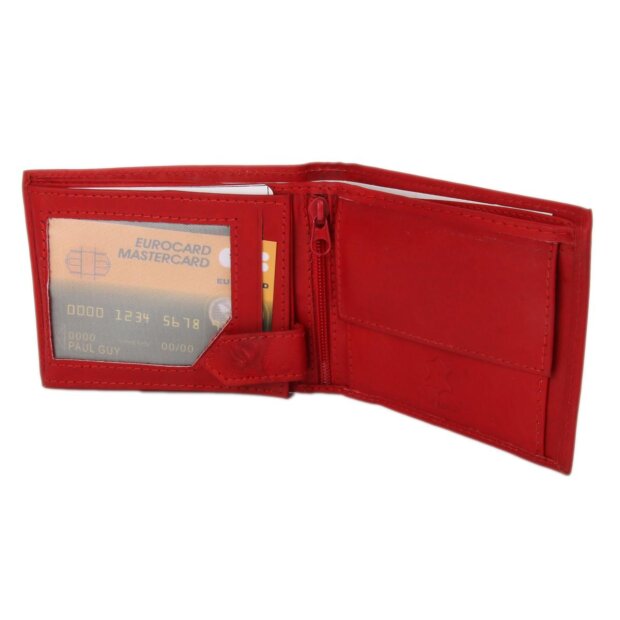 Leather wallet  red